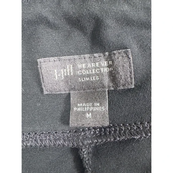 J Jill Womens Wearever Collection Slim Leg Black Pants Size Medium - Picture 8 of 8